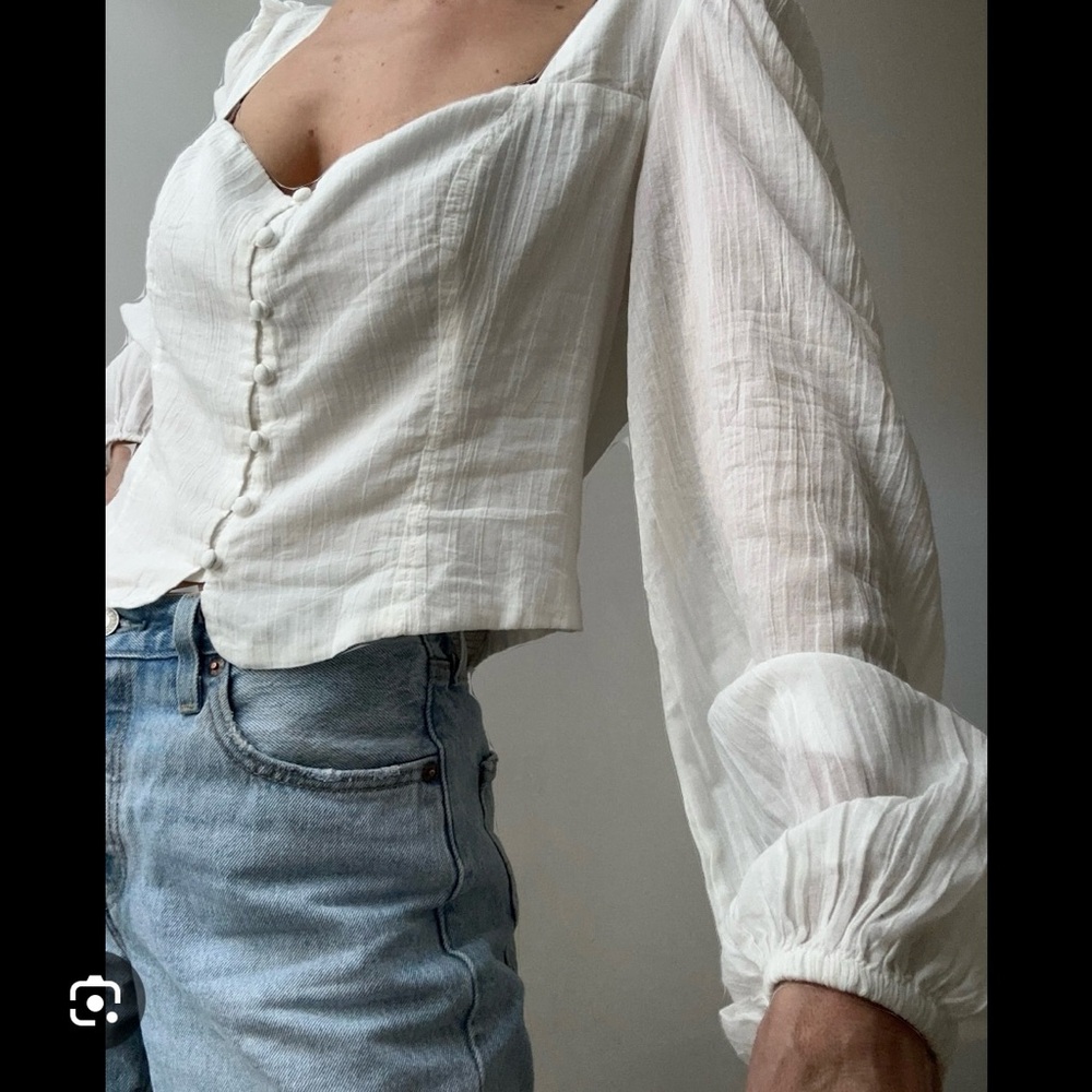 FREE PEOPLE Blouse Top Womens Size Large